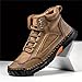 Sawbehind Mens Boots, Casual Shoes for Men, Fashionable Comfortable Non Slip Arch Support Outdoor Walking Shoes Lightweight Handmade Waterproof Sawbehind Boots boot shoes for men Khaki