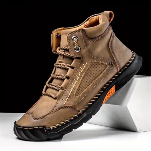 Sawbehind Mens Boots Fashionable Comfortable Non Slip Arch Support Outdoor Walking Shoes Lightweight Handmade Waterproof Sawbehind Boots3