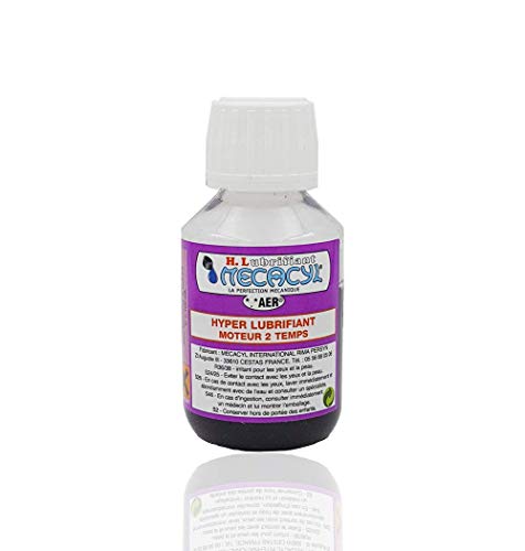 Mecacyl AER hyper lubrifiant moteur pour l'entretien de votre tondeuse 2T