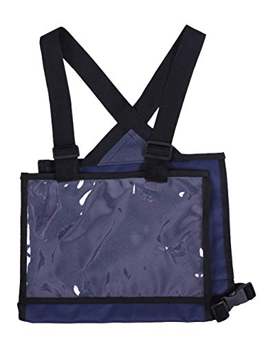 Porte dossard QHP équitation bleu marine accessoire concours