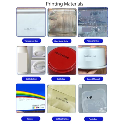 Image of 12.7mm Inkjet Printer with Touch Screen for Date Numbers in Plastic Bags, Intelligent CPU, Support for Multiple Input