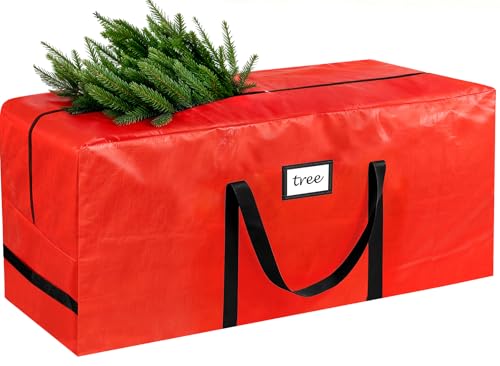 Reviews de Almacenaje de adornos festivos Top 10. 41 HABGP - Bolsa de almacenamiento para árbol de Navidad de 7.5 pies, se adapta a árbol de Navidad artificial, caja de almacenamiento duradera para árbol de Navidad, material...