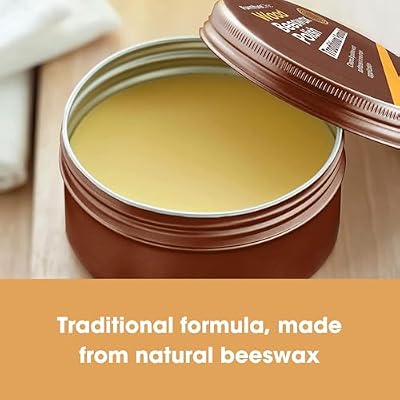 Furniture Clinic Premium Beeswax Polish (6.8oz/200ml) + 17 Fl Oz Wood Cleaner | Condition, Restore, Protect, Waterproof & Clean Wood Furniture | Easily Remove Build Up, Grease and Dust