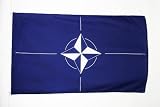 AZ FLAG - Drapeau OTAN - 150x90 cm - Drapeau De L'Otan 100% Polyester avec Oeillets Métalliques Intégrés - 110g - Pavillon Haute Qualité