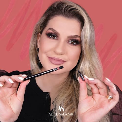 Lápis de Boca Delineador Labial Alice Salazar Retrátil C/Apontador À Prova Dágua (Caramelo, 1,2g)