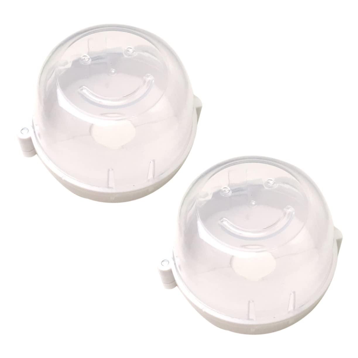 MERRYHAPY 2pcs Childproof Clear Gas Stove Knob Covers Safety Guard for Boy Girl and Pets High Transparency Easy to Install Prevents Accidental Activation of Oven and Stove
