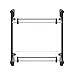 MODONA Double Glass Shelf with Rail – Rubbed Bronze – Oval Series - 5 Year Warrantee