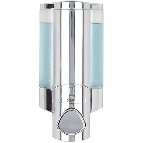 Aviva Single Bottle Soap and Shower Dispenser, Chrome Cover