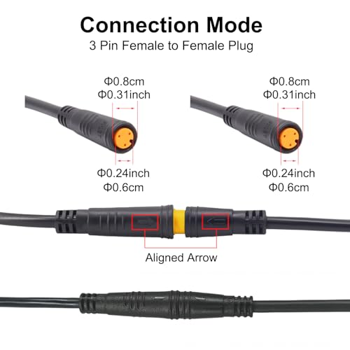 Palanca de freno de ebike conectada de forma segura con cable de 3 pines 3