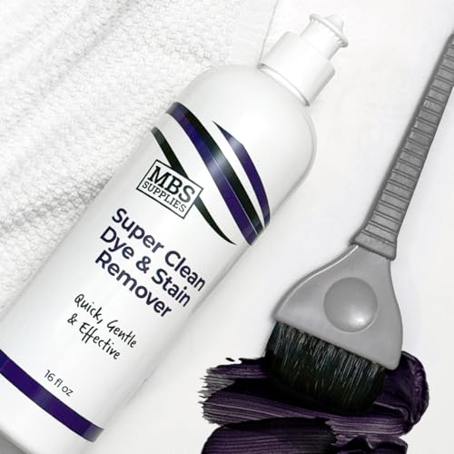 MBS Supplies Super Clean Dye & Stain Remover – Gentle 16 oz Formula for Hair Color Stains on Skin & Hair | pH Balanced & Sensitive Skin Safe - Thumbnail 4