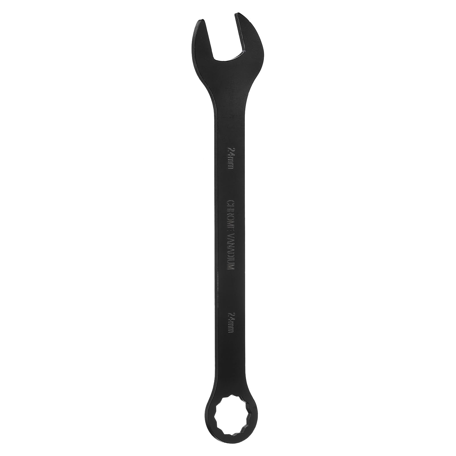 sourcing map Metric Combination Wrench 24mm CR-V Steel 12-Point Box & Open End Double Ended Wrenches Spanners Tools for Household Automotive Machinery DIY Repair, Black