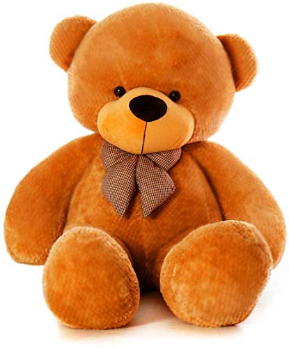 Image of ToYBULK Teddy Bear, Teddy Bear 3 Feet Cap Teddy (3 Feet, Brown)
