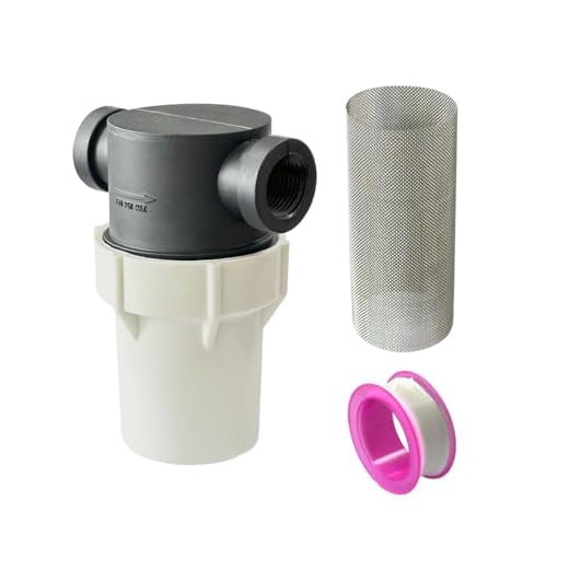 LeleoCar Water Pump Filter 3/4'' Interface Equipped with 40 Mesh and 80 Mesh Stainless Steel Filters Used for Filtering Impurities, Suitable For Water Pumps, Pressure Cleaners, RVs, Ships, and Gardens