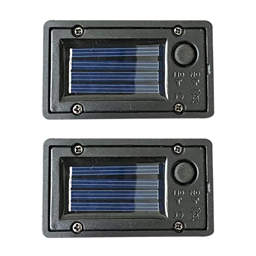 LKEREJOL 2 Pack Solar Lantern Top Replacement LED Solar Light Replacement Parts for Outdoor Hanging Lanterns DIY Table Light Patio Decor