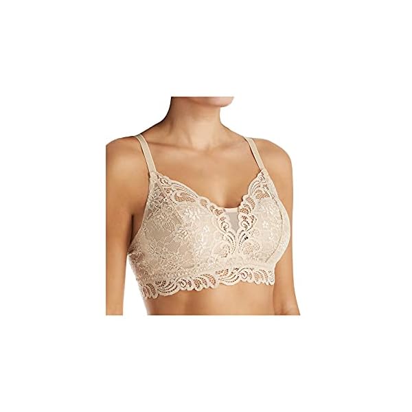 Bali-Womens-Desire-All-Over-Lace-Wirefree-Bra-DF6591 Bali womens Bali Women's Desire All Over Lace Wirefree Df6591 Bra, Latte Lift, X-Large US