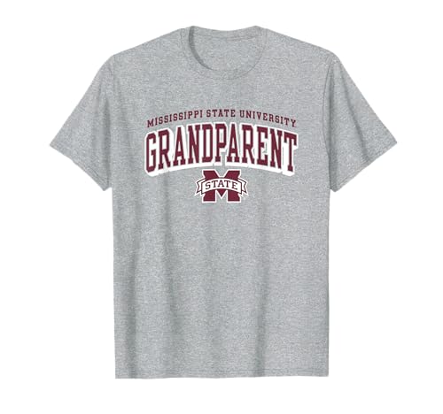 Mississippi State Bulldogs Grandparent Arch Gray T-Shirt