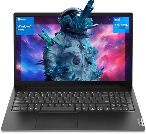 Lenovo V 15 Gen 2 15.6&#14 ;FHDポータブル日常ノートパソコン、インテルデュアルコアプロセッサー、8 GB RAM、256 GB SSD、HDMI、Wi-Fi、Webカメラ、Windows 11ホーム、ブラック