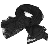 LOOGU Tactical Mesh Net Camo Scarf for Wargame,Sports & Other Outdoor Activities (Woodland Camo (3))