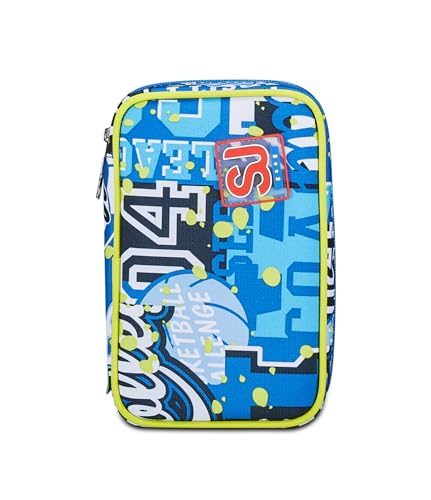 Sj Gang Astuccio Scuola Speed Case, Blu, Portapenne Mono Scomparto Con Plance Amovibili E Penne, Matite, Colori, Accessori Zaino, Elementari, Medie, Bambino - 7