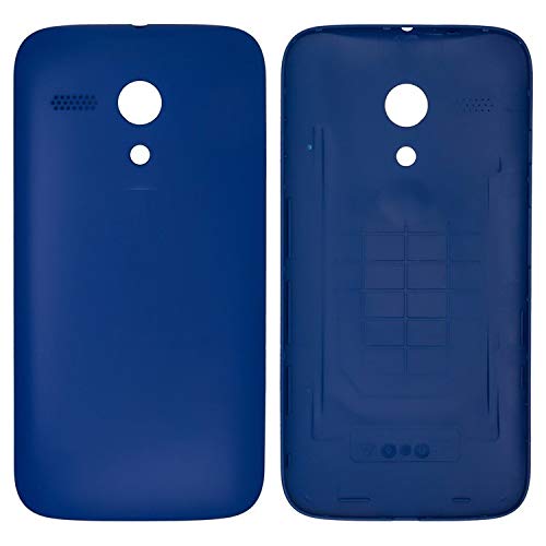 Carcasa de batería trasera de repuesto de piezas de repuesto compatibles con Motorola XT1032 Moto G, XT1033 Moto G, XT1036 Moto G, (azul oscuro)