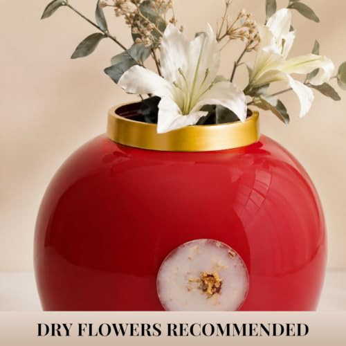 Image of Urban Born Vases For Living Room Corner |Big Vases For Elegant Home Decoration |Home Decor Flower Vase Iron |Fresh or artificial Metal Flower Vase Stand For Dining Table, Bedroom, Office, Wedding Gift