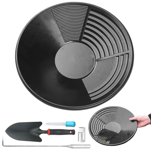 Syengery Bateas para Buscar Oro Kit, Bandeja De Lavado De Oro, Equipo Completo para Explorar, Excavar, Turbulencia, Madre, Río, Montaña