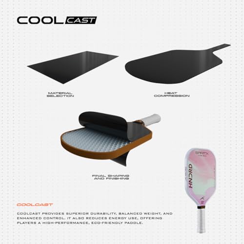 Image of Hundred Spirit X Flow Blast - Pickleball Paddle | 13mm Core | Wide Body Power Paddle | Enhanced Sweet Spot | Ideal for Beginners & Intermediate Players | Free Paddle Bag