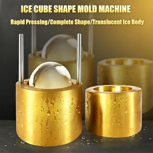 Prensa para Hielo de 70 Mm en Aluminio y Madera Estilo Coctelería 6