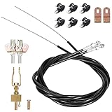 WHYQL Emergency Parking Brake Cable Kit Adjustable Compatible with Lokar Floor Mount Units/Disc or D