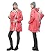 MaisMa 4-in-1 Rain Jacket Waterproof Maternity Parka for Back or Chest Wear, All-Weather, Softshell Jacket (Coral, XL)