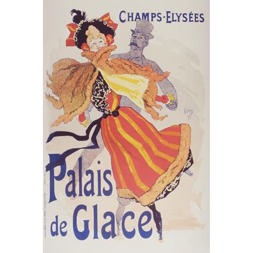 Impression giclée Palis de Glace contre les couleurs ternes sur toile de qualité musée