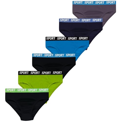 LOREZA® 6 Mutande Ragazzo in Cotone – Intimo Confortevole e