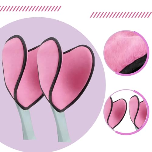 Polster für Gehstützen & Krücken - Universal Gehhilfe Zubehör aus weichem Samt gegen Reibung & Druck - Unterarmgehstützen Pads Set für Ellenbogen & Handgriff (Rosa, 2er-Set (Unterarm-Pads))