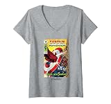 Womens Marvel Captain America: Brave New World Red Hulk VS Cap V-Neck T-Shirt