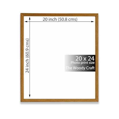 Image of 20x24 Photo Frame | Brown Frame For Wall | Modern Wall Frame | Wooden Photo Frame For Modern Interiors | Smart Big Photo Frames For Wall | Ideal Single Photo Frames For Wall