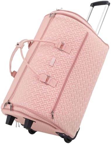 93L Carry on Garment Duffle Bag with Wheels, Folding Convertible ...