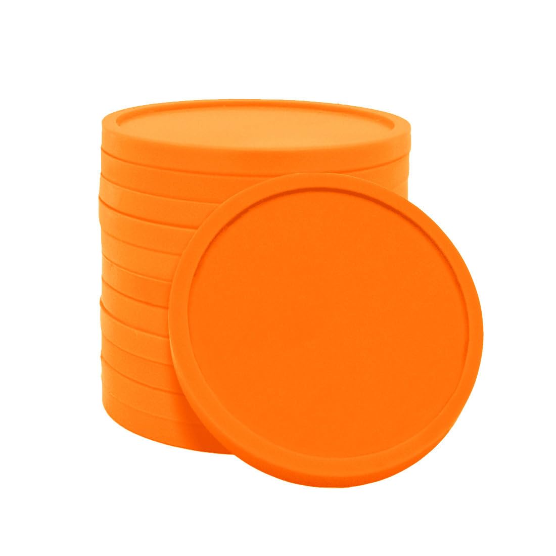 XXL Packaging: Combicraft Blanco tokens/Consumption tokens Oranje - Diameter 29mm - 3000 pieces - Tender for festivals, events and hospitality