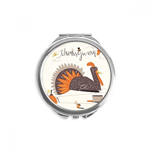 Miroir rond de poche Thanksgiving idée cadeau original pour anniversaire et fête des mères