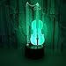 Produktbild 3D Illusion Lampe Cello LED Nachtlicht, USB Powered 7 Farben Blinkt Stimmungslicht Berührungsschalter Schlafzimmer Dekoration Geburtstagsgeschenk Spielzeug der Kinder