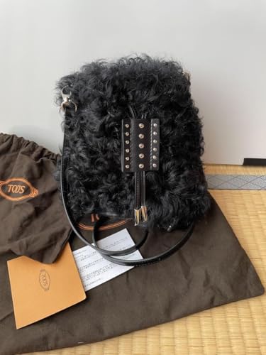 【最終価格】【新品】TOD’S トッズ 黒プードルファー ショルダーバッグ 最終価格】 TOD'S トッズ 黒プードルファー ショルダーバッグ - 製品詳細