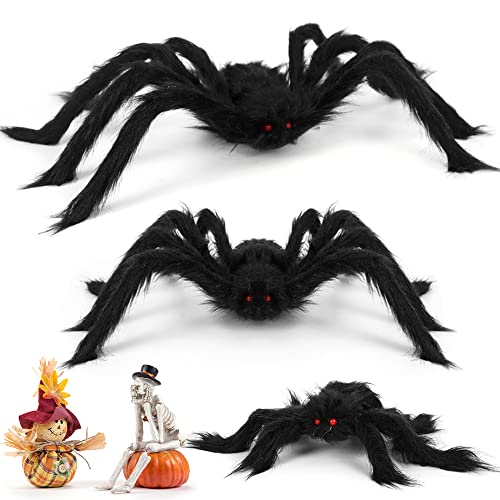 Wishstar Lustre gigante de Halloween 3 peças, 75 cm, 60 cm, 30 cm, horror, decoração de jardim assustador