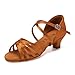 YKXLM Scarpe da Ballo Latino Americano Donna con Punta Aperta Scarpe Danza...