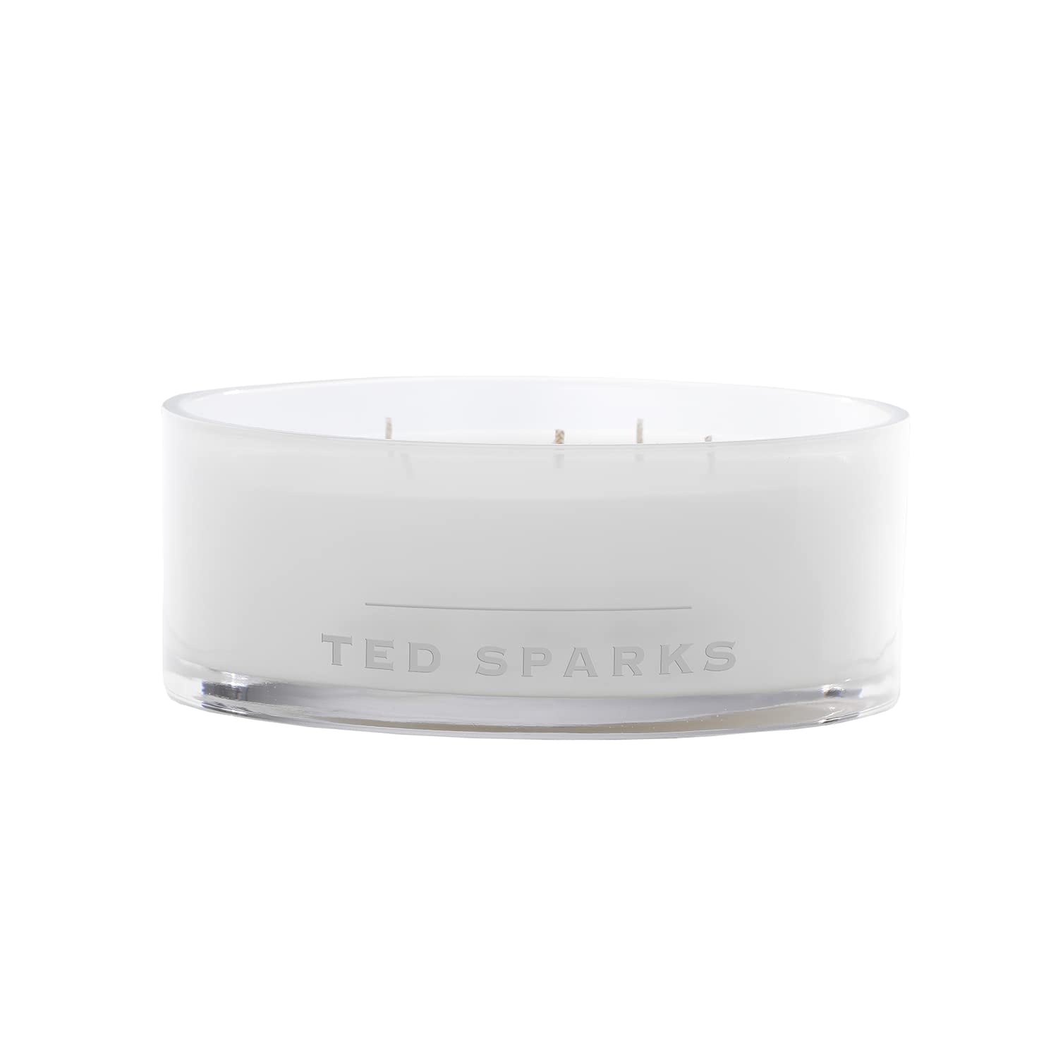 Ted Sparks Balthazar Fresh Linen - Vela aromática blanca de cera de soja, duración de combustión: 50 horas, TED-BZ-CW02