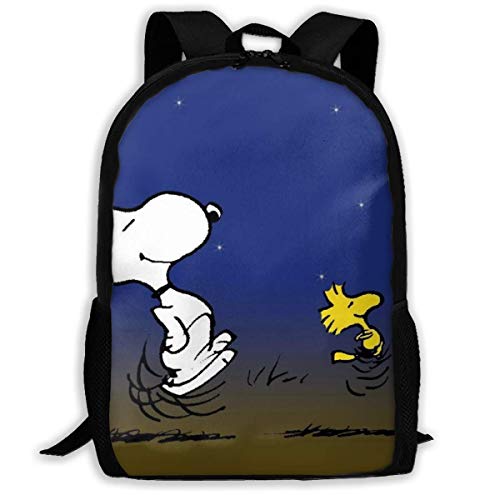 Mei shop Sn oopy Corriente Personalizado con un Amigo Mochila Informal Escolar Regalo