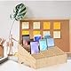Ciieeo Telefon-Aufbewahrungsbox 30-Gitter-Handyhalterfach Klassenzimmer Schreibtisch-Organizer Aus Holz Taschenrechnerhalter Für Schule Büro Khaki