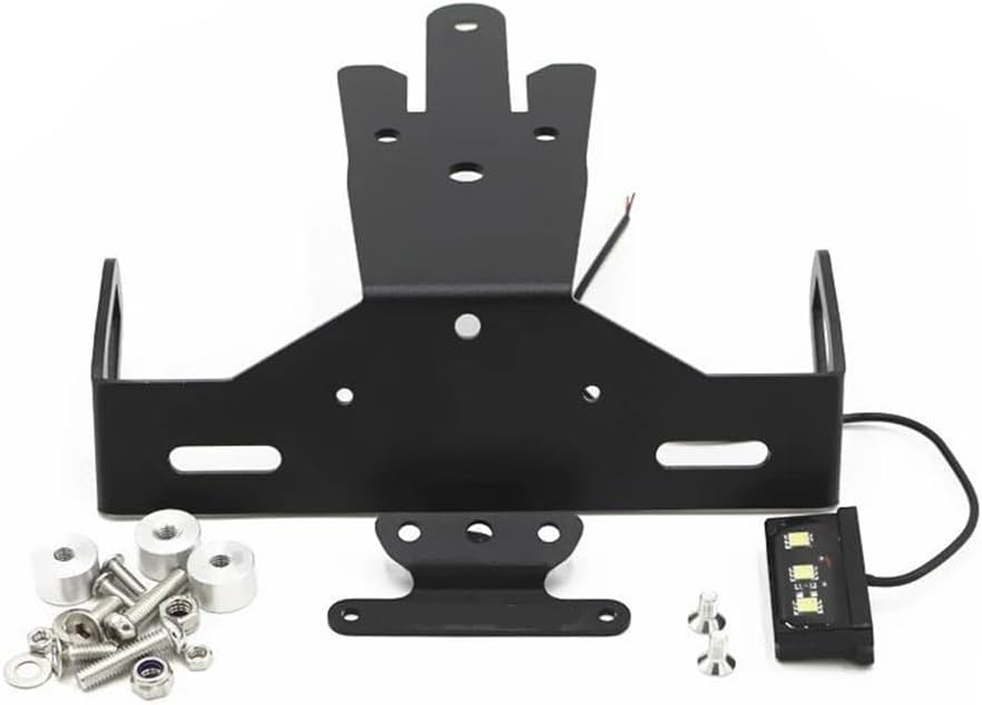 for K&awasaki ER6N 2012 2013 2014 2015 2016 ER 6N Motorcycle License Plate Holder Frame with Light Accessories Motorcycle