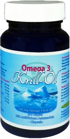 Omega-3 Kapseln mit Astaxanthin I 300 Kapseln I Ivarssons ESOVita I Krill-Öl-Kapseln mit EPA DHA I natürliches Astaxanthin