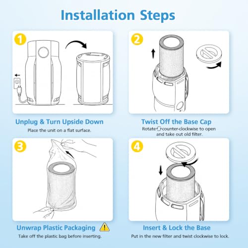 Image of Filter Replacement for Shark Air Purifier (HP162-2 Pack) | Filter Replacement for Shark Air Purifier
