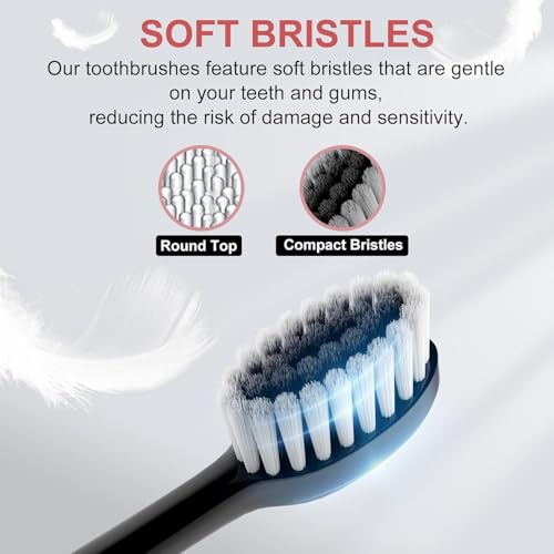 Image of Sonic Electric Toothbrushes USB Rechargeable Ultrasonic Tooth Brush with 4 Brush Heads 6 Cleaning Modes and Smart Timer IPX7 Waterproof Cleaning Toothbrushes for Adults and Kids (W-1)