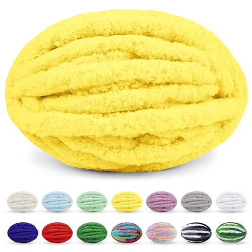 Uiopa Lana Gruesa, 250g Lana Gorda para Tejer con Las Manos, Ovillo Hilo Crochet Grueso Chunky Yarn para Tejer a Mano Mantas Cojines Alfombras Bufandas Proyectos de Bricolaje